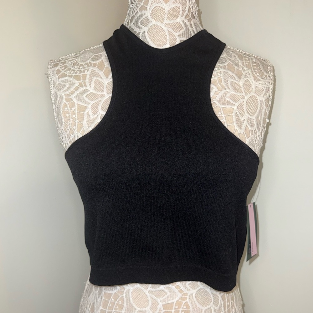 NWT XL Wild Fable black crop top.
